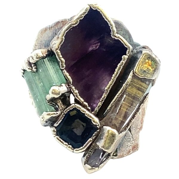 ESTATE Sterling Silver Rough Gemstone Organic ring Graham Jewelers Wayzata, MN