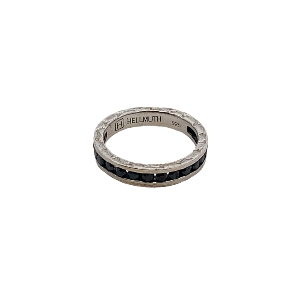 ESTATE Hellmuth 925  .67ctw black heat treated diamonds ring Graham Jewelers Wayzata, MN