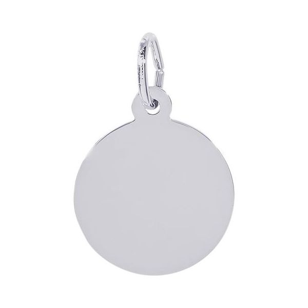 Sterling Silver Petite Round Disc Charm Graham Jewelers Wayzata, MN
