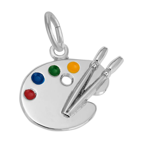 Sterling Silver Petite Artist Palette Charm Graham Jewelers Wayzata, MN