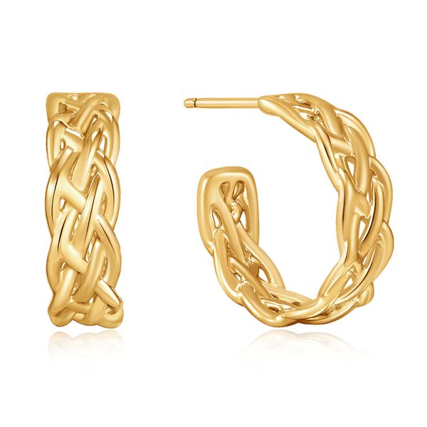 Ania Haie Gold Rope Chinky Hoop Earrings Graham Jewelers Wayzata, MN