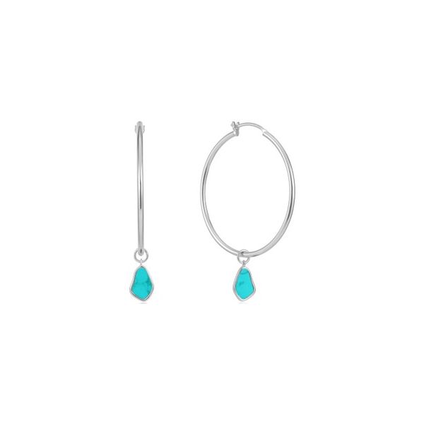 Ania Haie Tidal Turquoise Drop Hoop Earrings Graham Jewelers Wayzata, MN