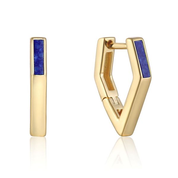 Ania Haie Lapis Angular Hoop Earrings Graham Jewelers Wayzata, MN