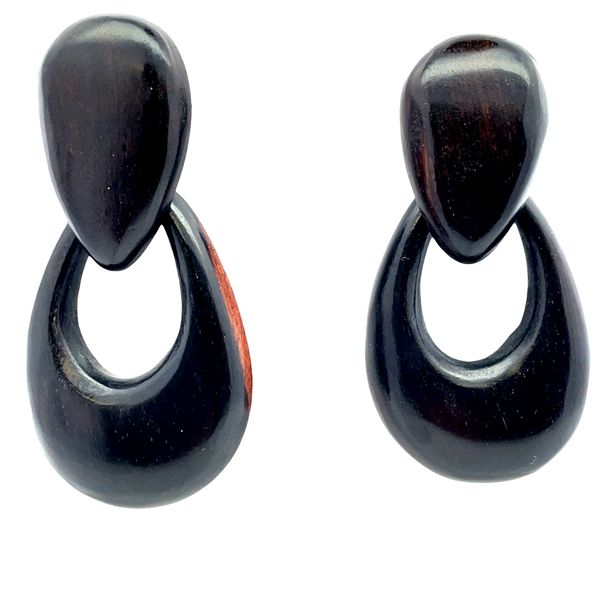 MICHELETTO wood big teardrop earrings Graham Jewelers Wayzata, MN