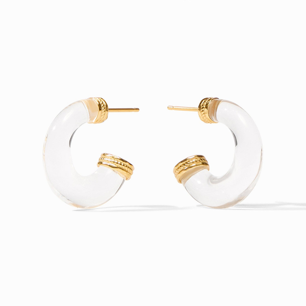Julie Vos Madison Statement Hoop Clear Acrylic GP Graham Jewelers Wayzata, MN