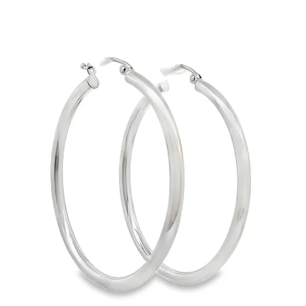 Silver Hoop Earrings Graham Jewelers Wayzata, MN