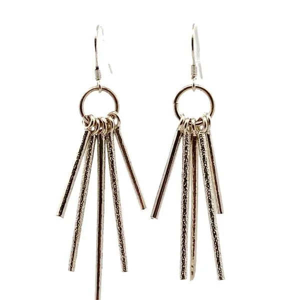 Sterling silver graduated bars dangle earrings Graham Jewelers Wayzata, MN