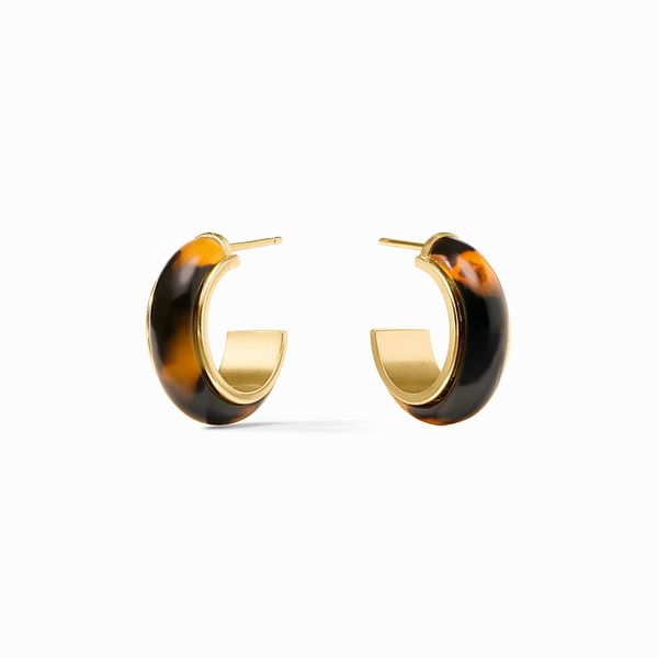 Julie Vos 24ky Finish Carnaby Tortoise Shell Hoops Graham Jewelers Wayzata, MN