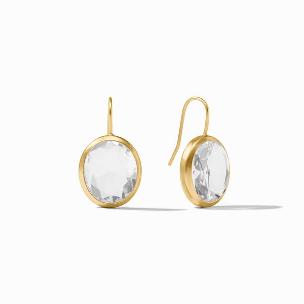 Julie Vos Laguna Stone Earrings-Clear Crystal-OS Graham Jewelers Wayzata, MN
