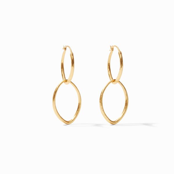 Julie Vos 24k gold finish Fleur-de-Lis 2 in 1 earrings Graham Jewelers Wayzata, MN