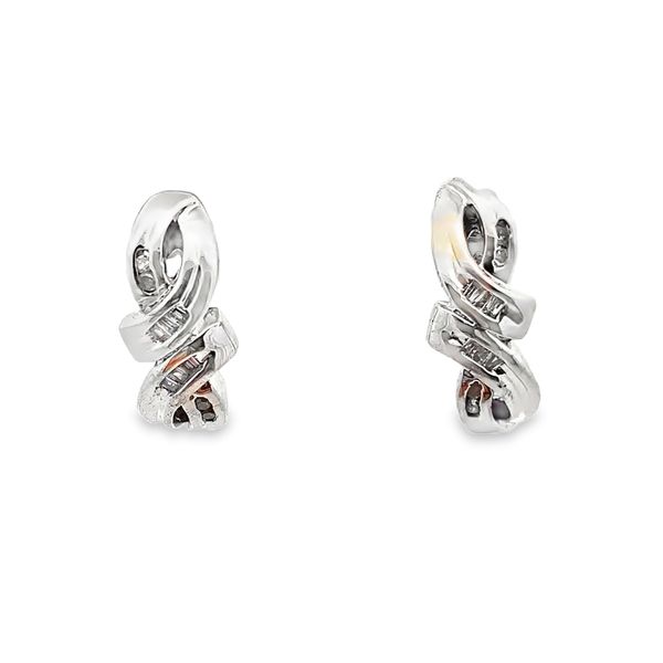 ESTATE Sterling Silver earrings with .16ctw I3 IJ diamonds Graham Jewelers Wayzata, MN