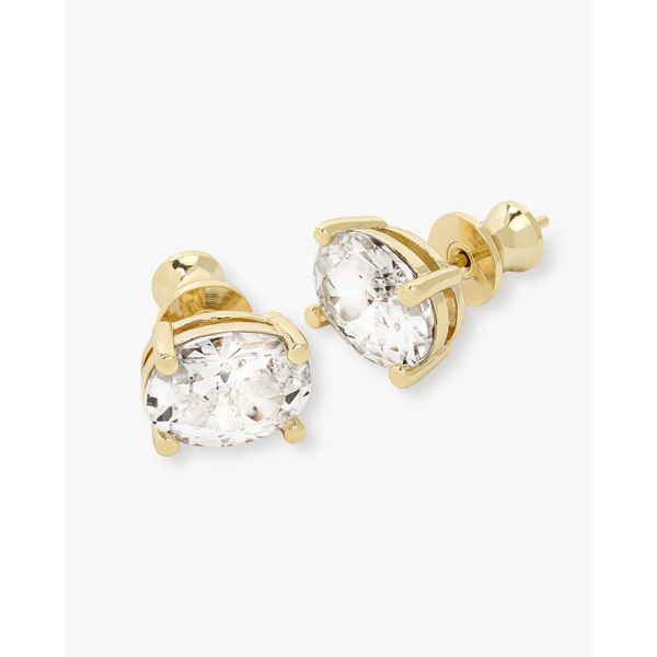 Melinda Maria 18 Karat Yellow Gold Plate Hello Gorgeous 10mm Studs Image 2 Graham Jewelers Wayzata, MN