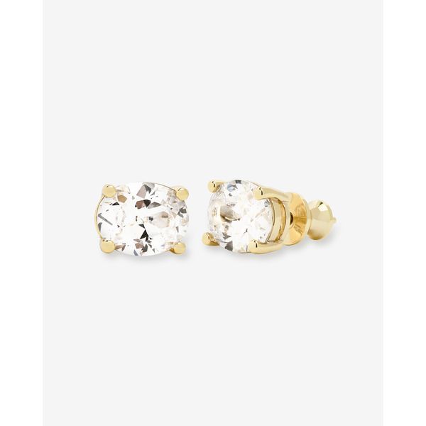 Melinda Maria 18 Karat Yellow Gold Plate Hello Gorgeous 10mm Studs Graham Jewelers Wayzata, MN