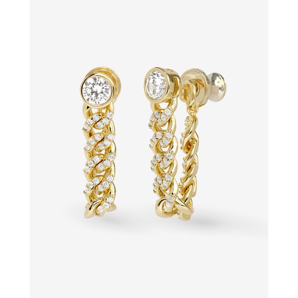Melinda Maria Pavé Julian 5mm Soft Chain Hoops Graham Jewelers Wayzata, MN