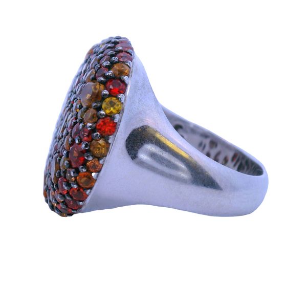 ESTATE 925 Silver EFFY orange multistone ring Image 2 Graham Jewelers Wayzata, MN