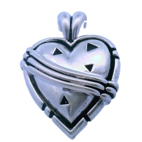 ESTATE John Attencio heart Silver pendant Graham Jewelers Wayzata, MN
