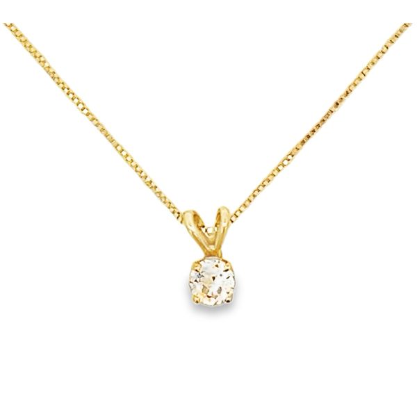 Made By Graham 14ky .18ctw dia necklace 18