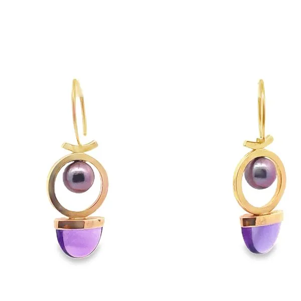 Tlee Pearl Amethyst earrings Graham Jewelers Wayzata, MN