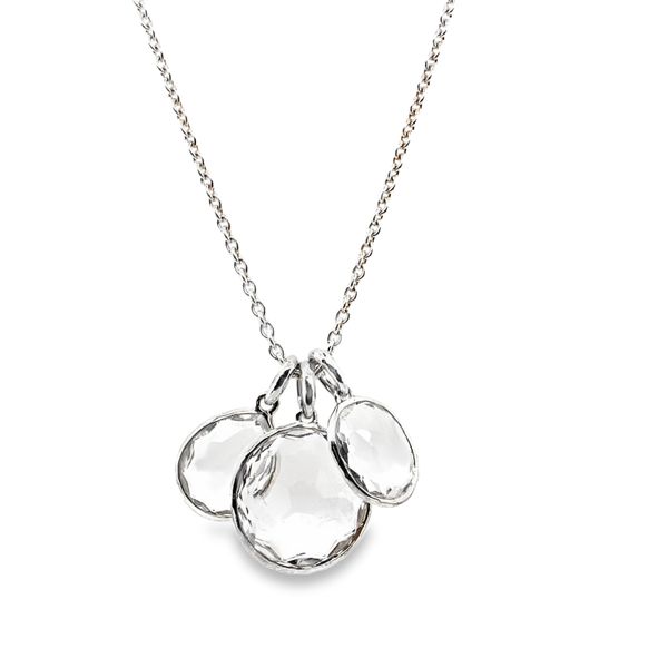 ESTATE Sterling Silver IPPOLITA clear Quartz 3 pendant necklace Graham Jewelers Wayzata, MN