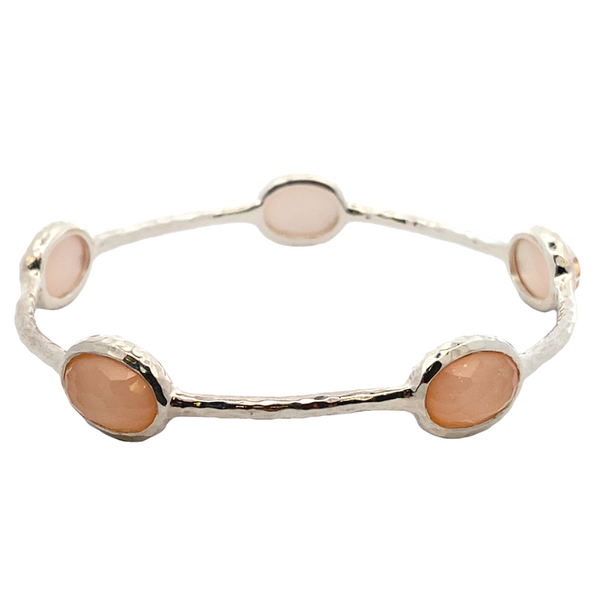 ESTATE  IPPOLITA Rock Candy 5 Pink Shell Silver  bangle Graham Jewelers Wayzata, MN