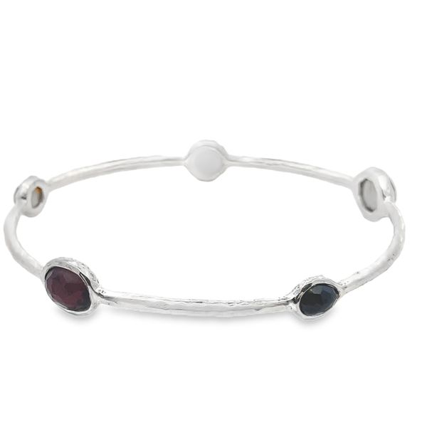ESTATE  IPPOLITA Rock Candy Shell/MOP/Purple Rock crystal/onyx silver bracelet Graham Jewelers Wayzata, MN