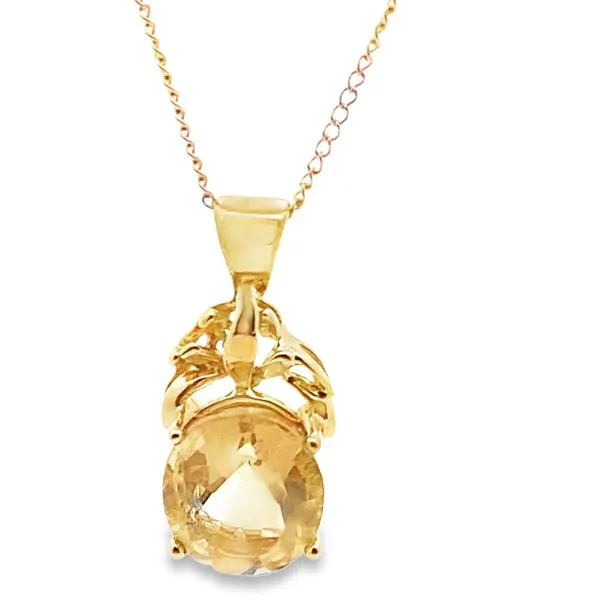 Citrine pendant necklace Graham Jewelers Wayzata, MN