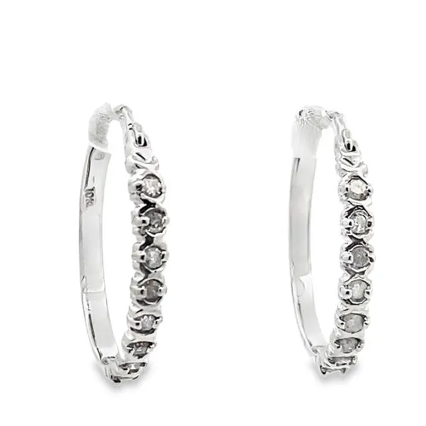 10kw .25ctw diamond hoop earrings Graham Jewelers Wayzata, MN