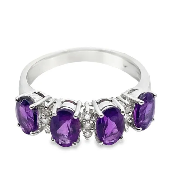 18 kw 2.0ctw aprox Amethyst diamond ring Graham Jewelers Wayzata, MN
