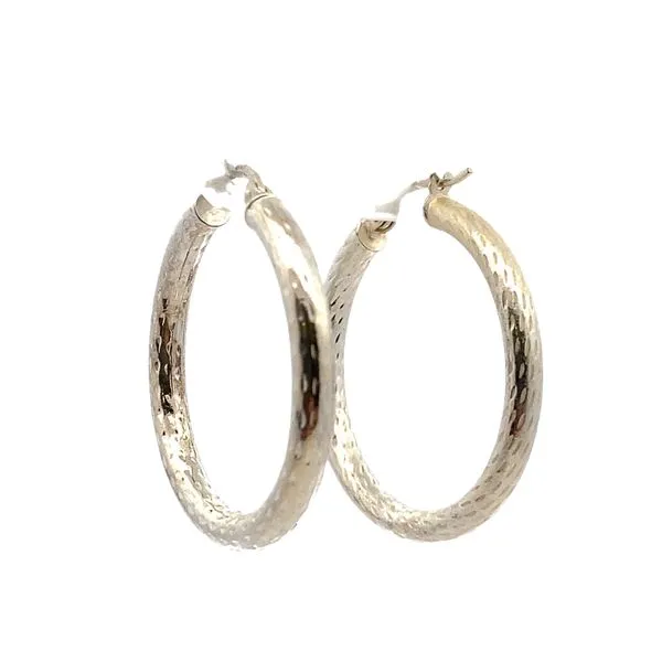 Classic Silver Hoop Earrings Graham Jewelers Wayzata, MN