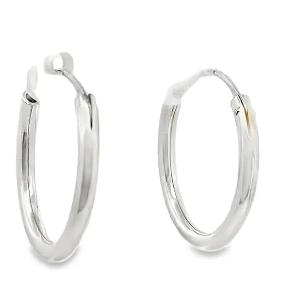 Classic Small Silver hoops Graham Jewelers Wayzata, MN