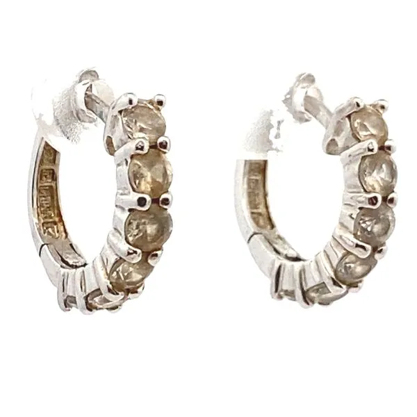 silver CZ's little hoops Graham Jewelers Wayzata, MN