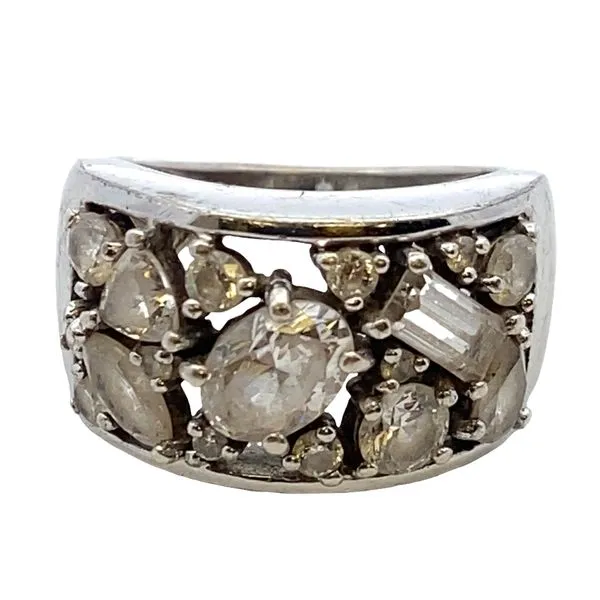 Multi shaped silver Cz ring Graham Jewelers Wayzata, MN