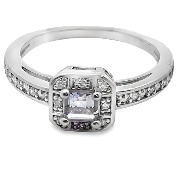 Sterling silver Cz's engagement ring Graham Jewelers Wayzata, MN