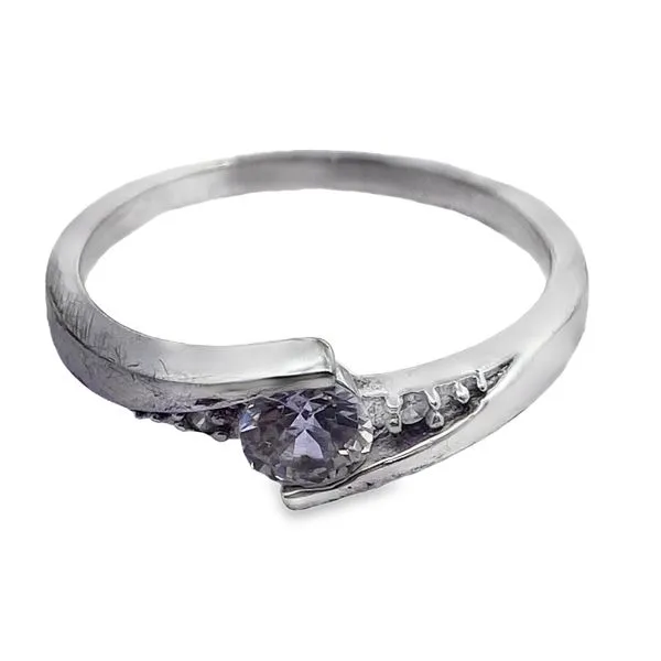 Elegant Silver Solitaire Ring with Brilliant Cut CZ Graham Jewelers Wayzata, MN