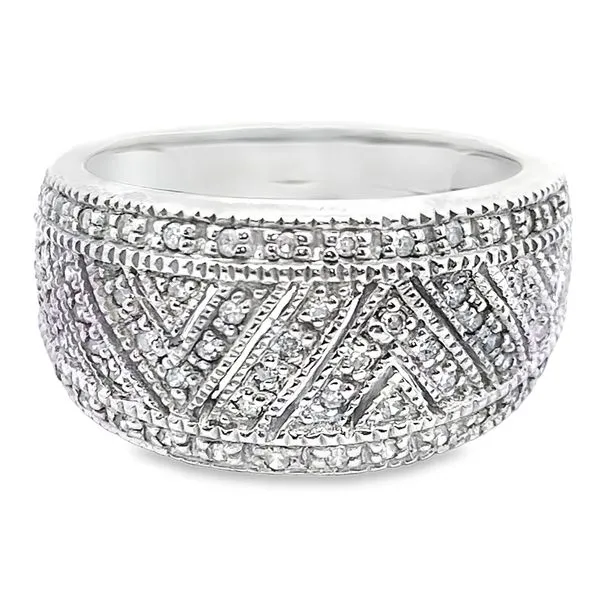 Sterling Silver Multi-Diamond Mosaic Ring Graham Jewelers Wayzata, MN