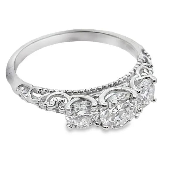 Sterling silver Multistone Ring with Round Brilliant Cut CZ's Graham Jewelers Wayzata, MN