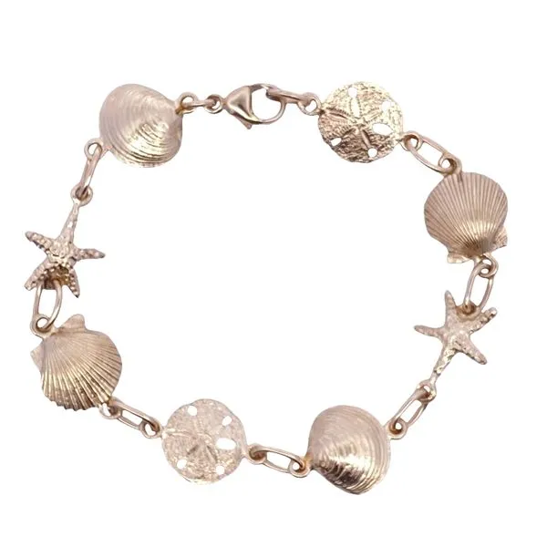 Yellow Gold Classic Sea Shells Bracelet Graham Jewelers Wayzata, MN