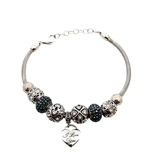 Silver I LOve You heart charm bracelet Graham Jewelers Wayzata, MN