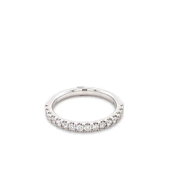 14K WHITE GOLD DIAMOND WEDDING BAND Gray's Jewelers Bespoke Saint James, NY