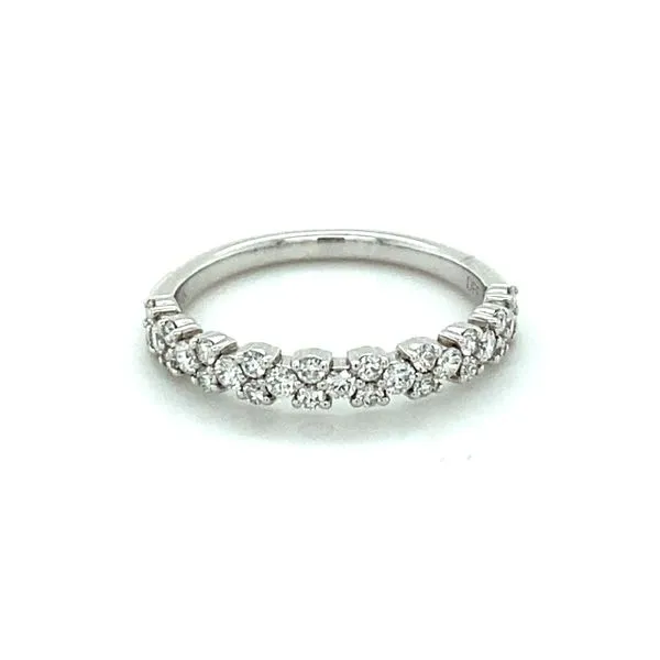 14K White Gold Diamond Wedding Band Gray's Jewelers Bespoke Saint James, NY