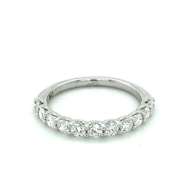 14K White Gold Diamond Band Gray's Jewelers Bespoke Saint James, NY