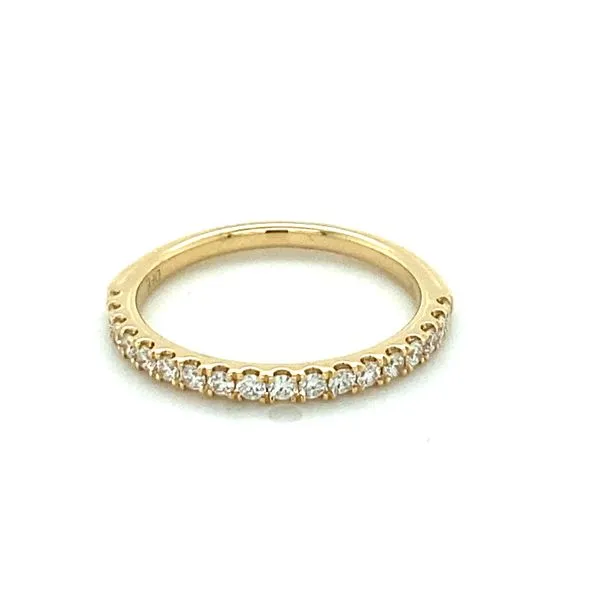 14K Yellow Gold Diamond Wedding Band Gray's Jewelers Bespoke Saint James, NY