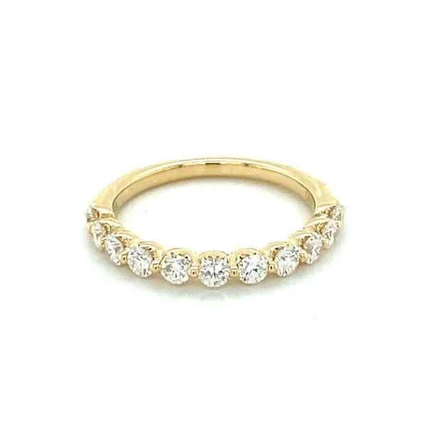 14K Yellow Gold Diamond Wedding Band Gray's Jewelers Bespoke Saint James, NY