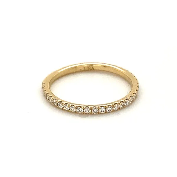 14K Yellow Gold Diamond Band Gray's Jewelers Bespoke Saint James, NY