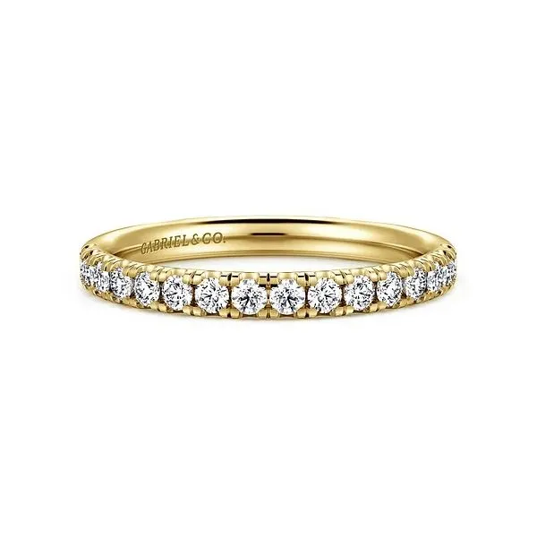 14K Yellow Gold Diamond Matching Wedding Band Gray's Jewelers Bespoke Saint James, NY