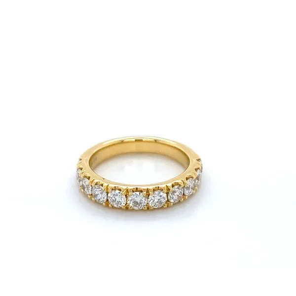 18K Yellow Gold Diamond Band Gray's Jewelers Bespoke Saint James, NY