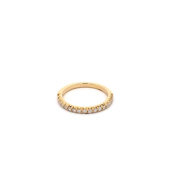 14K Yellow Gold Diamond Band Gray's Jewelers Bespoke Saint James, NY