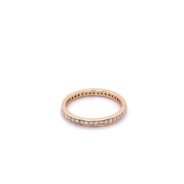 14k Yellow Gold Diamond Eternity Band Gray's Jewelers Bespoke Saint James, NY