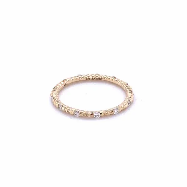 14k Yellow Gold Diamond Eternity Band Gray's Jewelers Bespoke Saint James, NY