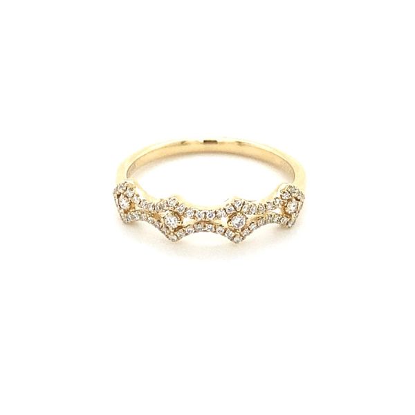 14K Yellow Gold Diamond Stackable Ring Gray's Jewelers Bespoke Saint James, NY